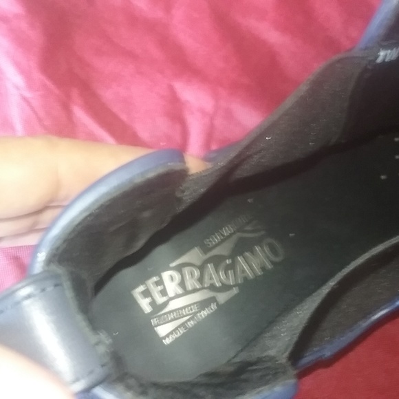 Salvatore Ferragamo Blue Ankle Boots main image 5